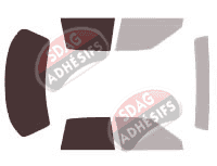 Gabarit vitrage - kit 3/4 arrière - Buick Century Berline 4 portes (1990 - 1996)