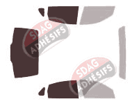Gabarit vitrage - kit 3/4 arrière - Buick LaCrosse (1) Berline 4 portes (2004 - 2010) Gabarit vitrage - kit 3/4 arrière - Buick LaCrosse (1) Berline 4 portes (2004 - 2010)