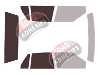 Gabarit vitrage - kit 3/4 arrière - Buick LeSabre (6) Berline 4 portes (1986 - 1992)