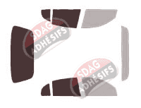 Gabarit vitrage - kit 3/4 arrière - Buick LeSabre (8) Berline 4 portes (2000 - 2005)