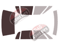 Gabarit vitrage - kit 3/4 arrière - Buick Park Avenue Berline 4 portes (1990 - 1996)