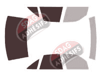 Gabarit vitrage - kit 3/4 arrière - Buick Regal (3) Berline 4 portes (1988 - 1996)