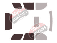 Gabarit vitrage - kit 3/4 arrière - Cadillac Escalade (2) 5 portes (2001 - 2006) Gabarit vitrage - kit 3/4 arrière - Cadillac Escalade (2) 5 portes (2001 - 2006)