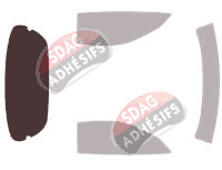 Gabarit vitrage - kit 3/4 arrière - Chevrolet Corvette (5) C5 Coupe 2 portes (1999 - 2004) Gabarit vitrage - kit 3/4 arrière - Chevrolet Corvette (5) C5 Coupe 2 portes (1999 - 2004)