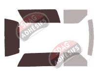 Gabarit vitrage - kit 3/4 arrière - Chevrolet S-10 Blazer (1) 3 portes (1983 - 1994)