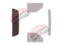 Gabarit vitrage - kit 3/4 arrière - Dodge Dakota (2) Simple Cab Pick-up 1 porte (1997 - 2004)