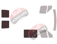 Gabarit vitrage - kit 3/4 arrière - Dodge Sprinter Utilitaire 5 portes (2001 - 2006)