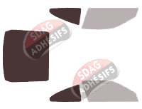 Gabarit vitrage - kit 3/4 arrière - Eagle Talon Coupé 2 portes (1990 - 1994) Gabarit vitrage - kit 3/4 arrière - Eagle Talon Coupé 2 portes (1990 - 1994)