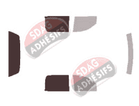 Gabarit vitrage - kit 3/4 arrière - Dodge Ram (3) Mega Cab Pick-up 4 portes (2002 - 2008)