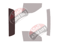 Gabarit vitrage - kit 3/4 arrière - Gmc Canyon (1) Simple Cab Pick-up 2 portes (2004 - 2013)