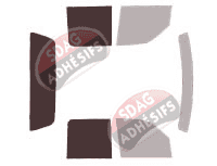 Gabarit vitrage - kit 3/4 arrière - Lincoln Blackwood Quad Cab 4 portes (2002 - 2006)