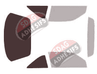 Gabarit vitrage - kit 3/4 arrière - Oldsmobile Achieva Coupé 2 portes (1992 - 1997)
