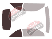 Gabarit vitrage - kit 3/4 arrière - Audi A4 (2) Cabriolet 2 portes (2000 - 2006) Gabarit vitrage - kit 3/4 arrière - Audi A4 (2) Cabriolet 2 portes (2000 - 2006)