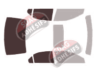 Gabarit vitrage - kit 3/4 arrière - Acura TSX (2) Berline 4 portes (2008 - 2017)