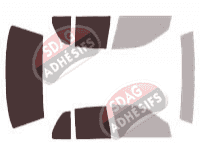 Gabarit vitrage - kit 3/4 arrière - Mercury Marauder Berline 4 portes (2003 - 2004) Gabarit vitrage - kit 3/4 arrière - Mercury Marauder Berline 4 portes (2003 - 2004)