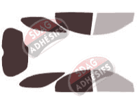 Gabarit vitrage - kit 3/4 arrière - Mercury Sable (3) Wagon 5 portes (1996 - 2005)