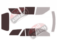 Gabarit vitrage - kit 3/4 arrière - Mercury Tracer (2) Wagon 5 portes (1991 - 1996)