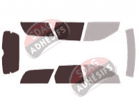Gabarit vitrage - kit 3/4 arrière - Saturn L-Series Break 5 portes (2000 - 2006)