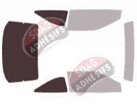 Gabarit vitrage - kit 3/4 arrière - Saturn SC1 - SC2 Coupé 3 portes (1993 - 1996)