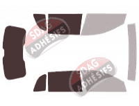 Gabarit vitrage - kit 3/4 arrière - Fiat Stilo (1) 5 portes (2001 - 2009)