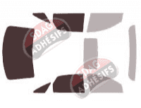 Gabarit vitrage - kit 3/4 arrière - Ford Five Hundred Berline 4 portes (2004 - 2007)