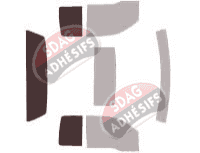 Gabarit vitrage - kit 3/4 arrière - Ford F-Series (11) Extended Cab Pick-up 2 portes (2004 - 2008)