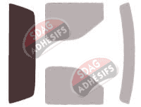 Gabarit vitrage - kit 3/4 arrière - Ford F-Series (10) Simple Cab Pick-up 2 portes (1997 - 2003)