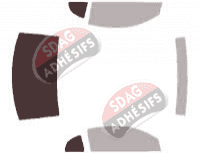 Gabarit vitrage - kit 3/4 arrière - Ford Mustang (4) Coupe 2 portes (1994 - 1999)