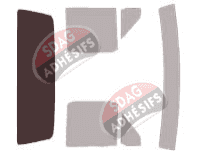 Gabarit vitrage - kit 3/4 arrière - Ford F-Series (9) Simple Cab Pick-up 2 portes (1990 - 1996)