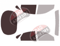 Gabarit vitrage - kit 3/4 arrière - Ford Taurus (3) Berline 4 portes (1996 - 1999)