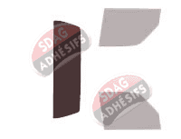 Gabarit vitrage - kit 3/4 arrière - Nissan Patrol GR (5) Pick-up 2 portes (1998 - 2013)
