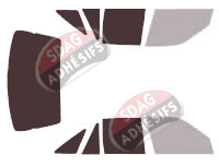 Gabarit vitrage - kit 3/4 arrière - Holden Commodore (2) Sedan Berline 4 portes (1988 - 1997)