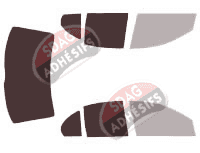 Gabarit vitrage - kit 3/4 arrière - Holden Commodore (3) Sedan Berline 4 portes (1997 - 2006)