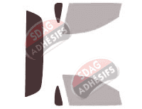 Gabarit vitrage - kit 3/4 arrière - Holden Commodore (3) Pick-up 2 portes (2000 - 2006) Gabarit vitrage - kit 3/4 arrière - Holden Commodore (3) Pick-up 2 portes (2000 - 2006)