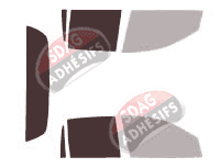 Gabarit vitrage - kit 3/4 arrière - Holden Crewman Pick-Up 4 portes (2000 - 2006)