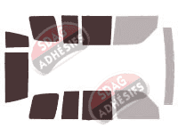 Gabarit vitrage - kit 3/4 arrière - Holden Jackaroo & monterrey 5 portes (1991 - 2003)