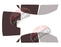 Gabarit vitrage - kit 3/4 arrière - Holden Statesman Sedan Berline 4 portes (2006 - 2017)