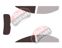 Gabarit vitrage - kit 3/4 arrière - Holden Astra (5) 3 portes (2004 - 2009)