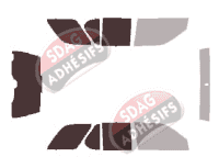 Gabarit vitrage - kit 3/4 arrière - Holden Frontera 5 portes (1998 - 2003)