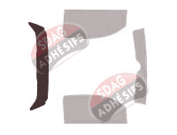 Gabarit vitrage - kit 3/4 arrière - Aixam Scouty Coupe 2 portes (2005 - 2012)