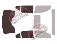 Gabarit vitrage - kit 3/4 arrière - Ford Taurus (6) Berline 4 portes (2010 - 2019)