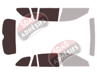 Gabarit vitrage - kit 3/4 arrière - Subaru Outback (4) Break 5 portes (2009 - 2015) Gabarit vitrage - kit 3/4 arrière - Subaru Outback (4) Break 5 portes (2009 - 2015)