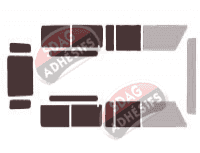 Gabarit vitrage - kit 3/4 arrière - Santana Massif PS 10 5 portes (2001 - 2011) Gabarit vitrage - kit 3/4 arrière - Santana Massif PS 10 5 portes (2001 - 2011)