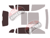 Gabarit vitrage - kit 3/4 arrière - Lincoln MKT 5 portes (2009 - 2019)