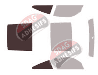 Gabarit vitrage - kit 3/4 arrière - Porsche 911 (6) Targa Coupe 2 portes (2005 - 2014) Gabarit vitrage - kit 3/4 arrière - Porsche 911 (6) Targa Coupe 2 portes (2005 - 2014)