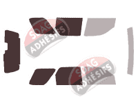 Gabarit vitrage - kit 3/4 arrière - Ford Maverick (3) 5 portes (2001 - 2008)