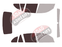 Gabarit vitrage - kit 3/4 arrière - Bmw X1 / iX1 (1) 5 portes (2009 - 2015) Gabarit vitrage - kit 3/4 arrière - Bmw X1 / iX1 (1) 5 portes (2009 - 2015)