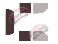 Gabarit vitrage - kit 3/4 arrière - Chevrolet Kodiak 4 portes (2003 - 2010)