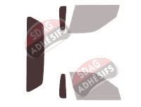 Gabarit vitrage - kit 3/4 arrière - Holden Commodore (2) Pick-up 2 portes (1994 - 2000)