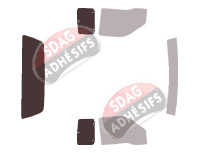Gabarit vitrage - kit 3/4 arrière - Ford F-Series (11) Extended Cab Pick-up 2 portes (2003 - 2008)